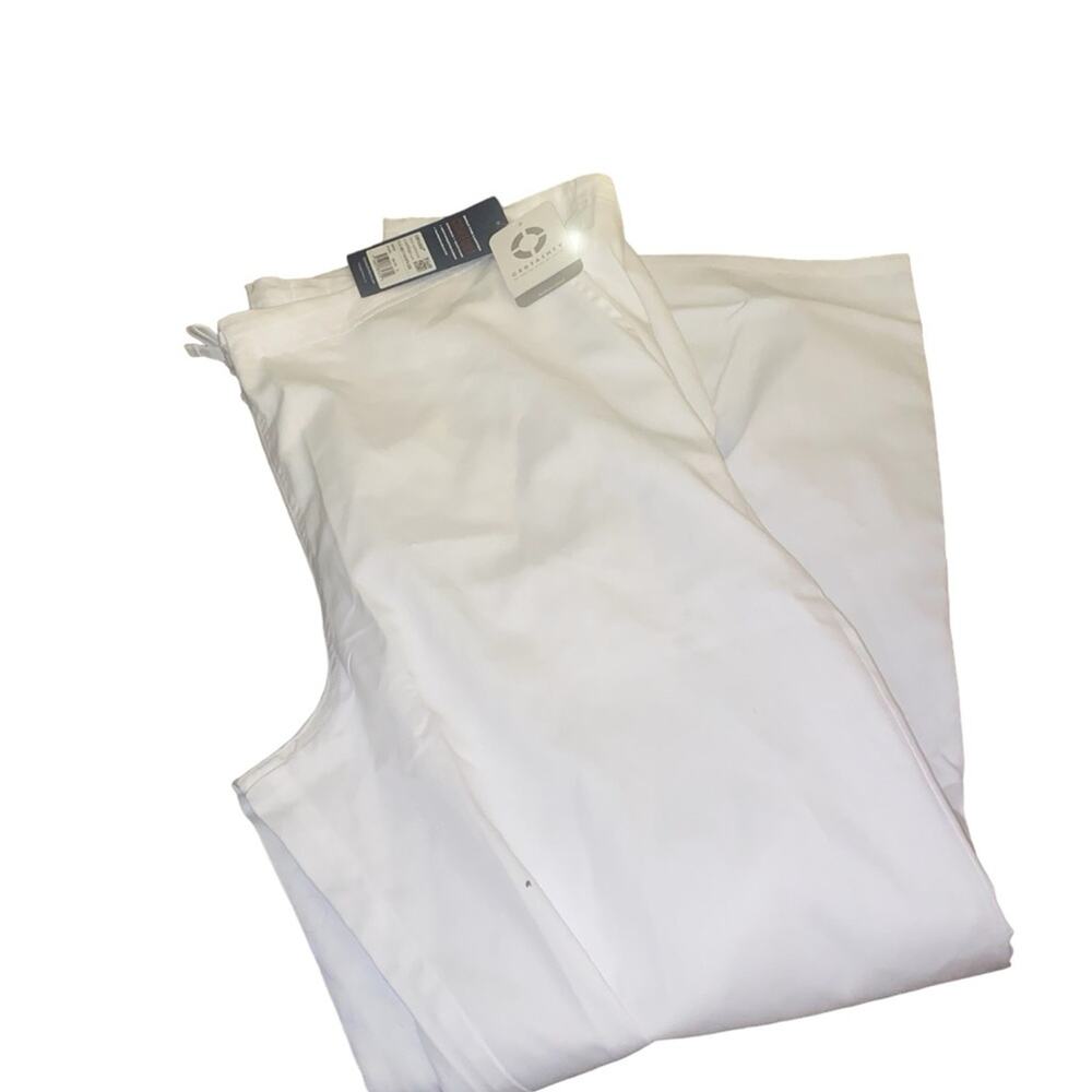 Cherokee white unisex size large white scub pants new with tags